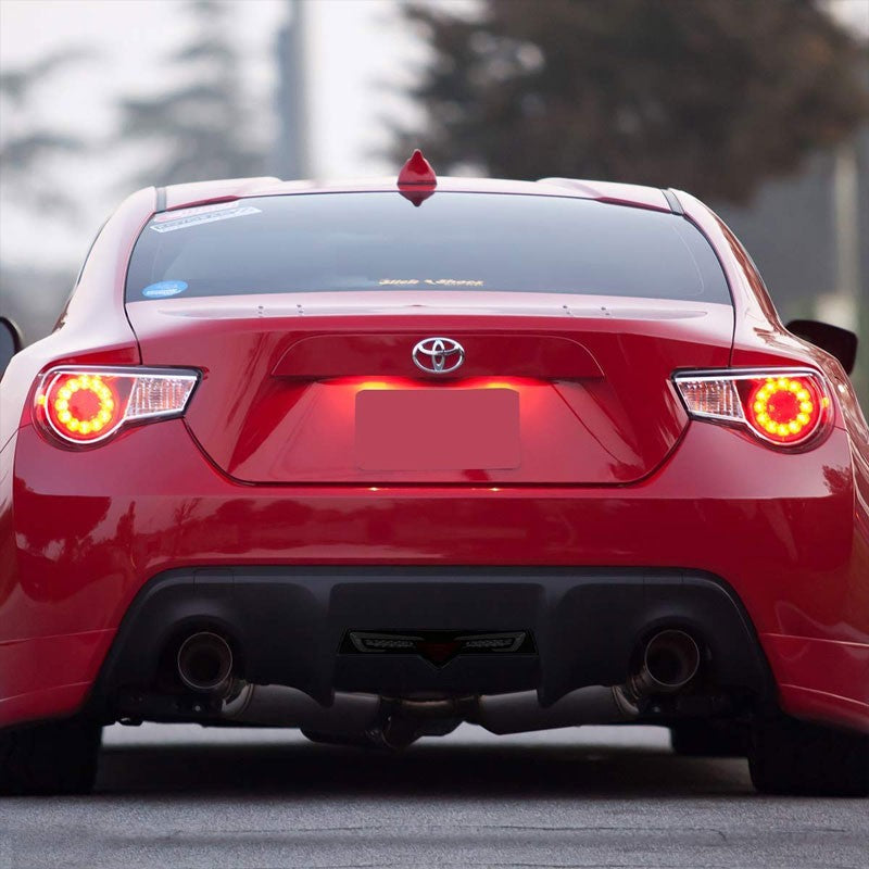 Smoke Lens Rear 3D Bar Brake Bumper Light For 13-16 Scion FR-S/BRZ 2.0L H4 DOHC-Exterior-BuildFastCar