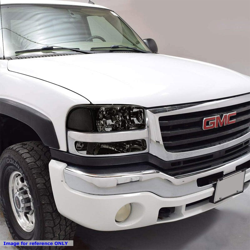Turn Signal Bumper Light Chrome/Smoke Lens/Clear Corner For 99-06 Sierra/Yukon-Lighting-BuildFastCar-BFC-BUMLI-GMCSIE99-SMCL
