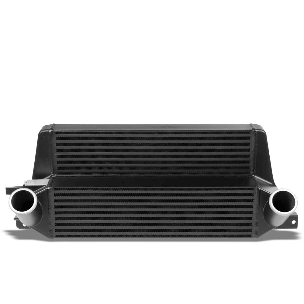 Black Front Mount Bar&Plate Intercooler 21X10.75 For 15-19 Mustang 2.3L Ecoboost