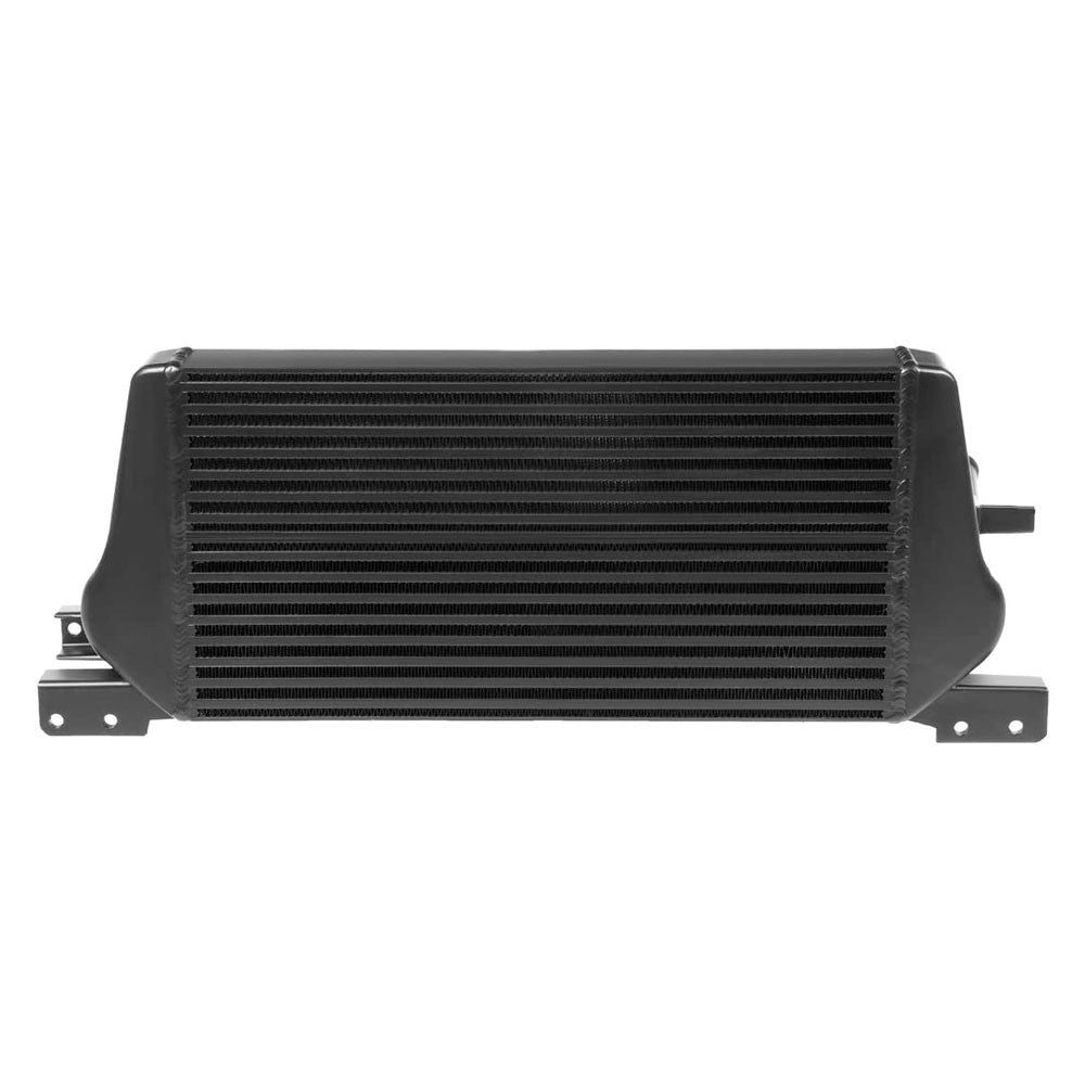 Black Front Mount Bar&Plate Intercooler 21X10.75 For 15-19 Mustang 2.3L Ecoboost-Cooling Systems-BuildFastCar