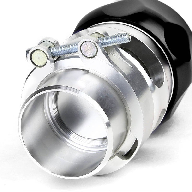 Black Aluminum V-Band 38MM Vee Port Intercooler Turbo Piping Blow Off Valve BOV-Performance-BuildFastCar