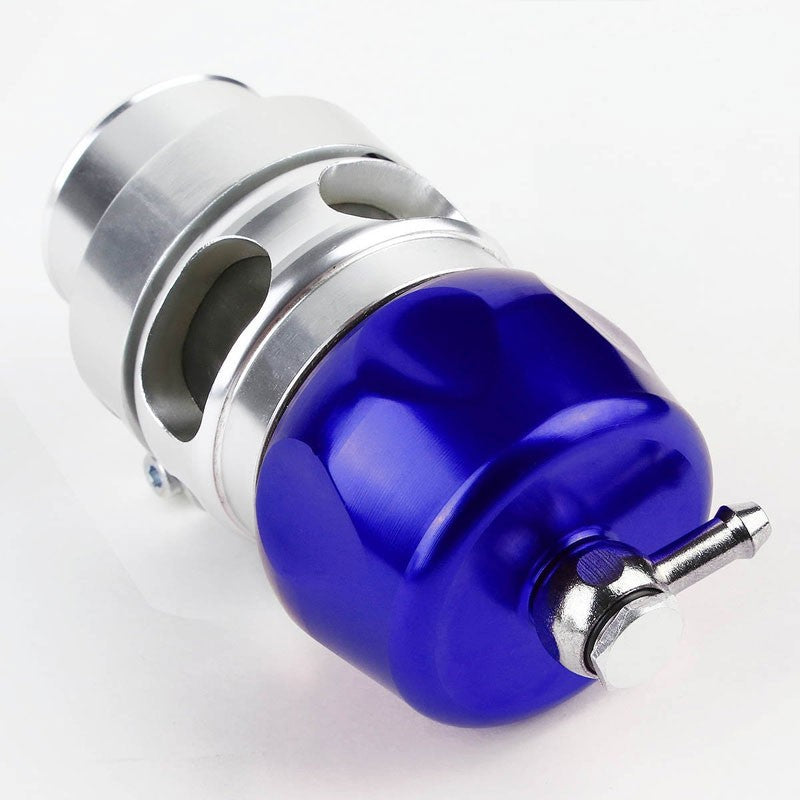 Blue Aluminum V-Band 38MM Vee Port Intercooler Turbo Boost Blow Off Valve BOV-Performance-BuildFastCar