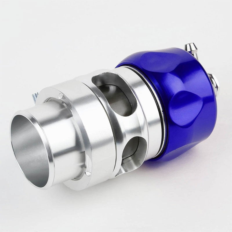 Blue Aluminum V-Band 38MM Vee Port Intercooler Turbo Boost Blow Off Valve BOV-Performance-BuildFastCar