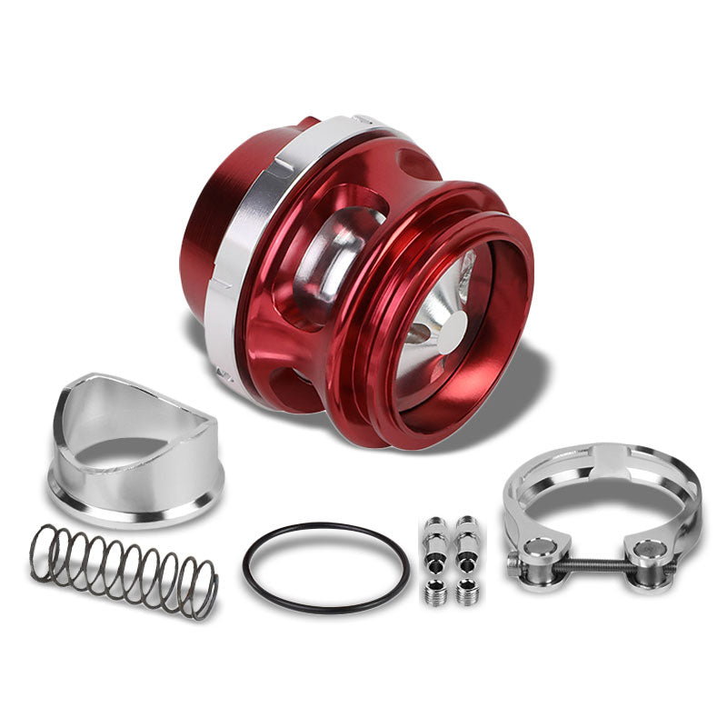 Red 50MM 35PSI Boost V-Band Turbo/Turbocharger Blow Off Valve BOV Spring+Flange-Performance-BuildFastCar