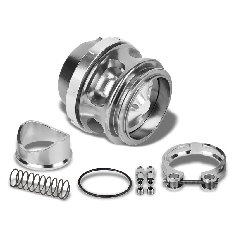 Silver 50MM 35PSI V-Band Turbo/Turbocharger Blow Off Valve BOV Spring+Flange-Performance-BuildFastCar