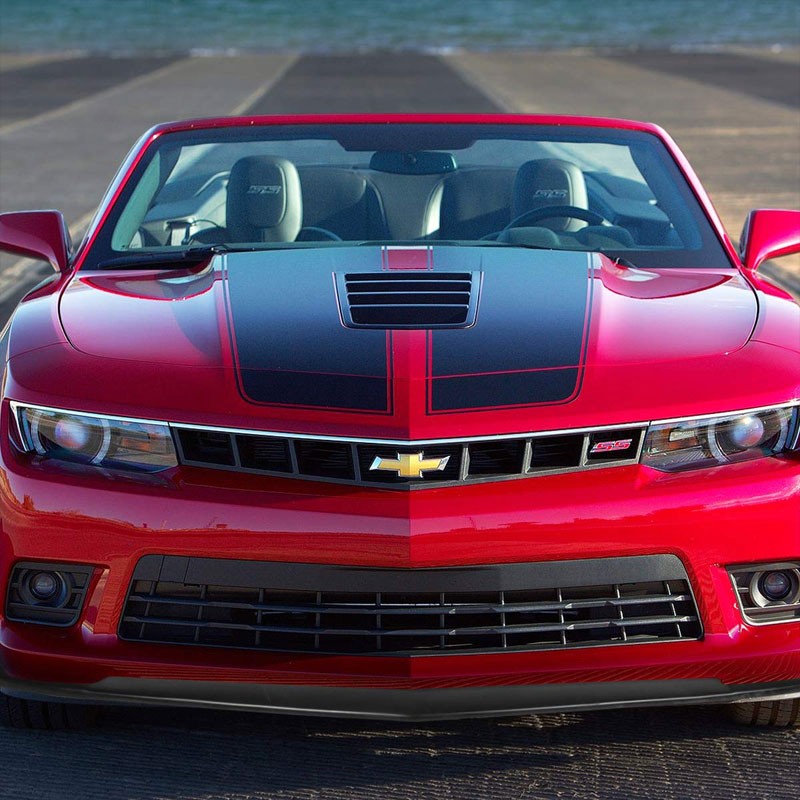A-Shape Style Front Bumper Lip Chin Wing Race Body Kit For 14-15 Chevy Camaro-Exterior-BuildFastCar