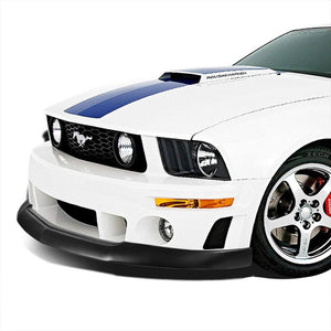 IKC Style Front Bumper Lip Chin Wing Splitter Body Kit For 05-09 Ford Mustang GT-Exterior-BuildFastCar