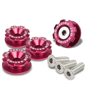 Pink 11mm x 24mm Universal Bumper Quick Release Fastener
