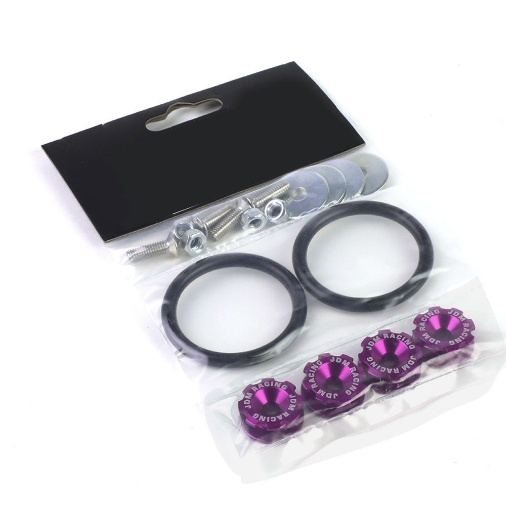 Purple 11mm x 24mm Universal Bumper Quick Release Fastener