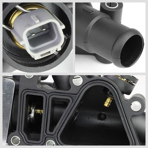 Engine Coolant Thermostat Housing Build-In Temperature Sensor For 01-04 Ford Ka-Performance-BuildFastCar