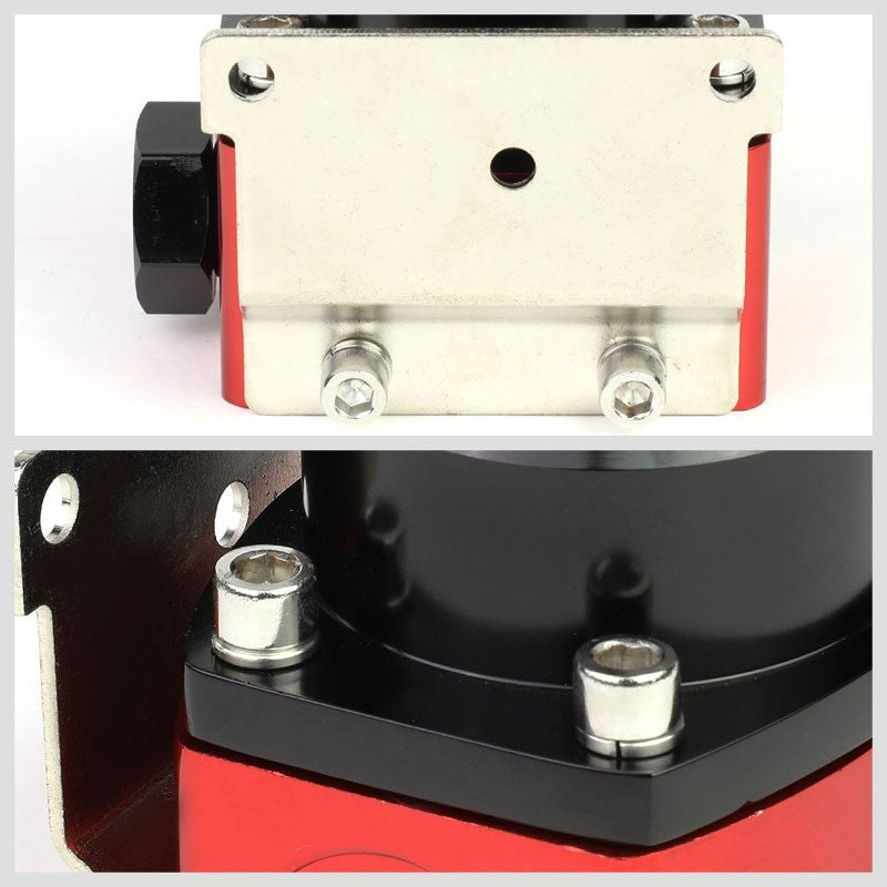 Black/Red Adjust 0-100 PSI Injected Bypass Fuel Pressure Regulator 1/8" NPT PORT-Performance-BuildFastCar