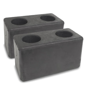2x Molded Rubber Bumper Dock Buffer 6x3x3 For CHASSIS/TRAILER/VAN/FLATBED/REEFER-Wheel Parts-BuildFastCar-BFC-MBUMP-01-X2