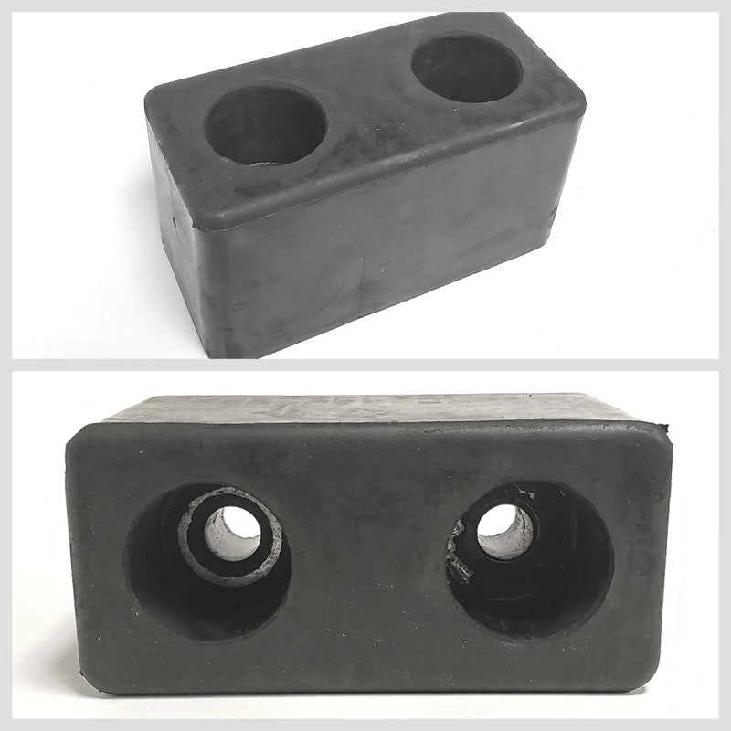 2x Molded Rubber Bumper Dock Buffer 6x3x3 For CHASSIS/TRAILER/VAN/FLATBED/REEFER-Wheel Parts-BuildFastCar-BFC-MBUMP-01-X2