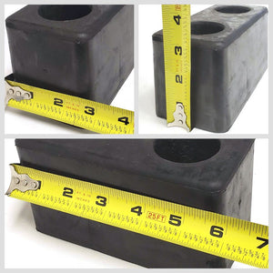 Molded Rubber Bumper Dock Buffer 6x3x3 For CHASSIS/TRAILERS/TRUCK/FLATBED/REEFER-Wheel Parts-BuildFastCar-BFC-MBUMP-01