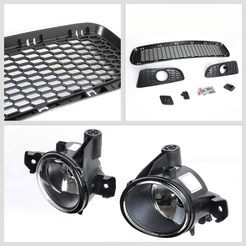 1M Style (W/PDC) Front Bumper+Lower Grille+Fog Light For 08-13 BMW E82 1-Series-Exterior-BuildFastCar