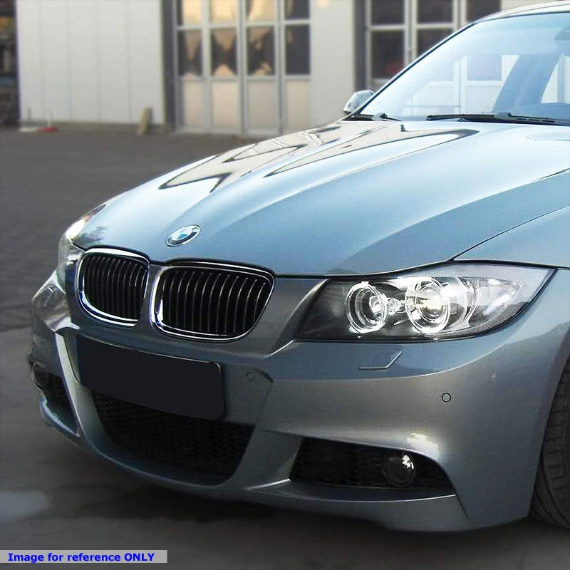 LCI M-Tech Style (W/PDC) Front Bumper+Lower Grille+Fog Light For 09-11 BMW E90-Exterior-BuildFastCar
