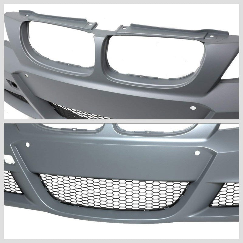 LCI M-Tech Style (W/PDC) Front Bumper+Lower Grille+Fog Light For 09-11 BMW E90-Exterior-BuildFastCar