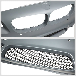 M5 Style (W/PDC) Front Bumper+Lower Grille+Fog Light For 11-16 BMW 5-Series-Exterior-BuildFastCar