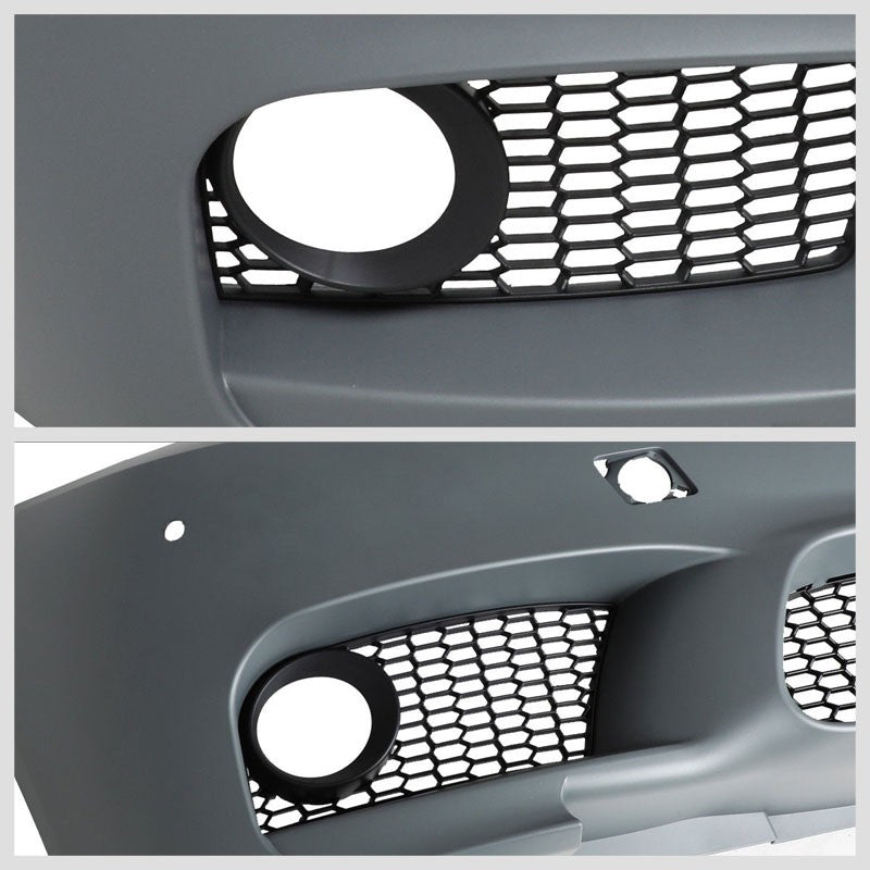 M5 Style (W/PDC) Front Bumper+Lower Grille+Fog Light For 11-16 BMW 5-Series-Exterior-BuildFastCar