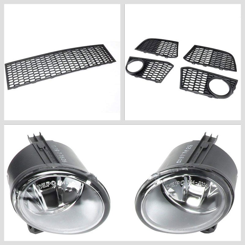 M-Tech Style (W/PDC) Front Bumper+Lower Grille+Fog Light For 11-16 BMW 5-Series-Exterior-BuildFastCar