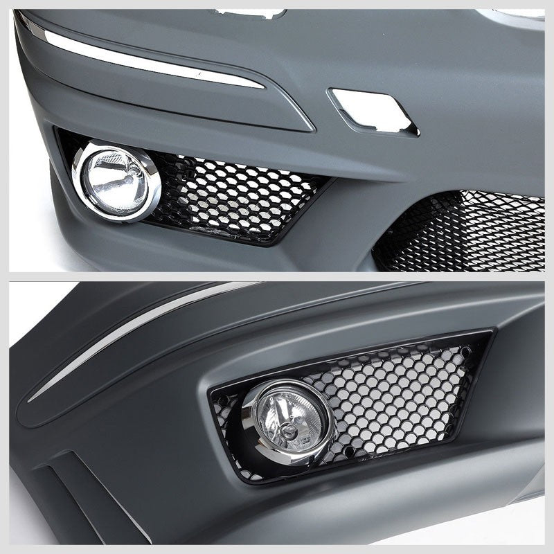 E63 Style (W/PDC) Front Bumper+Lower Grille+Fog Light For 07-09 Benz E-Class-Exterior-BuildFastCar