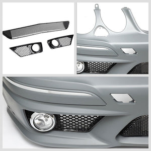 E63 Style (W/PDC) Front Bumper+Lower Grille+Fog Light For 07-09 Benz E-Class-Exterior-BuildFastCar