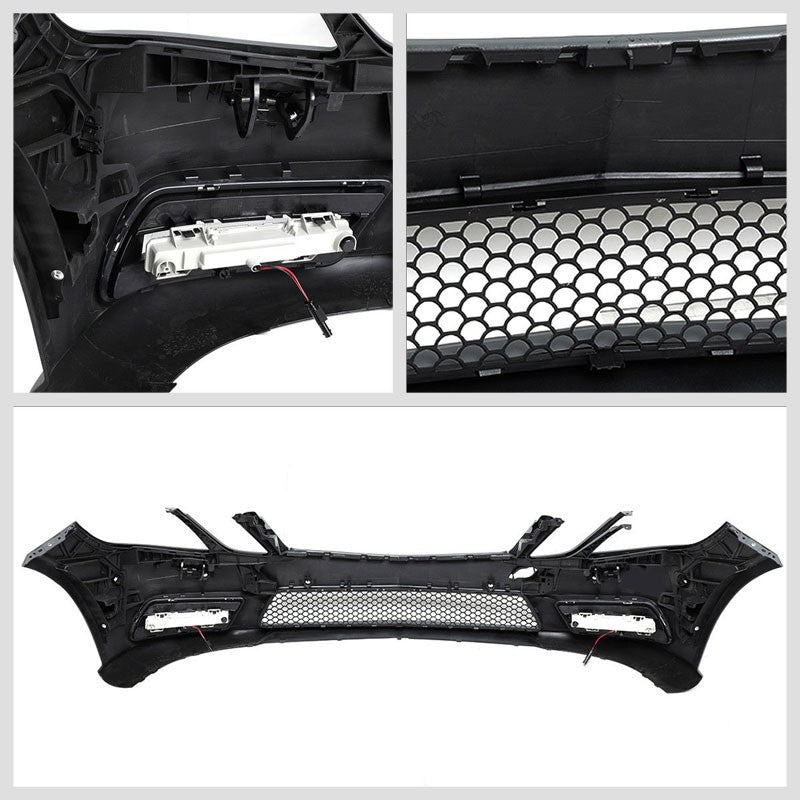 AMG Style (W/PDC) Front Bumper+Lower Grille+Fog Light For 10-13 Benz E-Class-Exterior-BuildFastCar