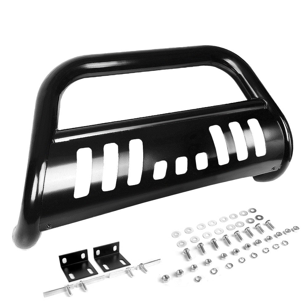 Black Bull Bar Bumper Grille Guard Skid Plate For GMC 88-00 C/K Series Truck-Exterior-BuildFastCar