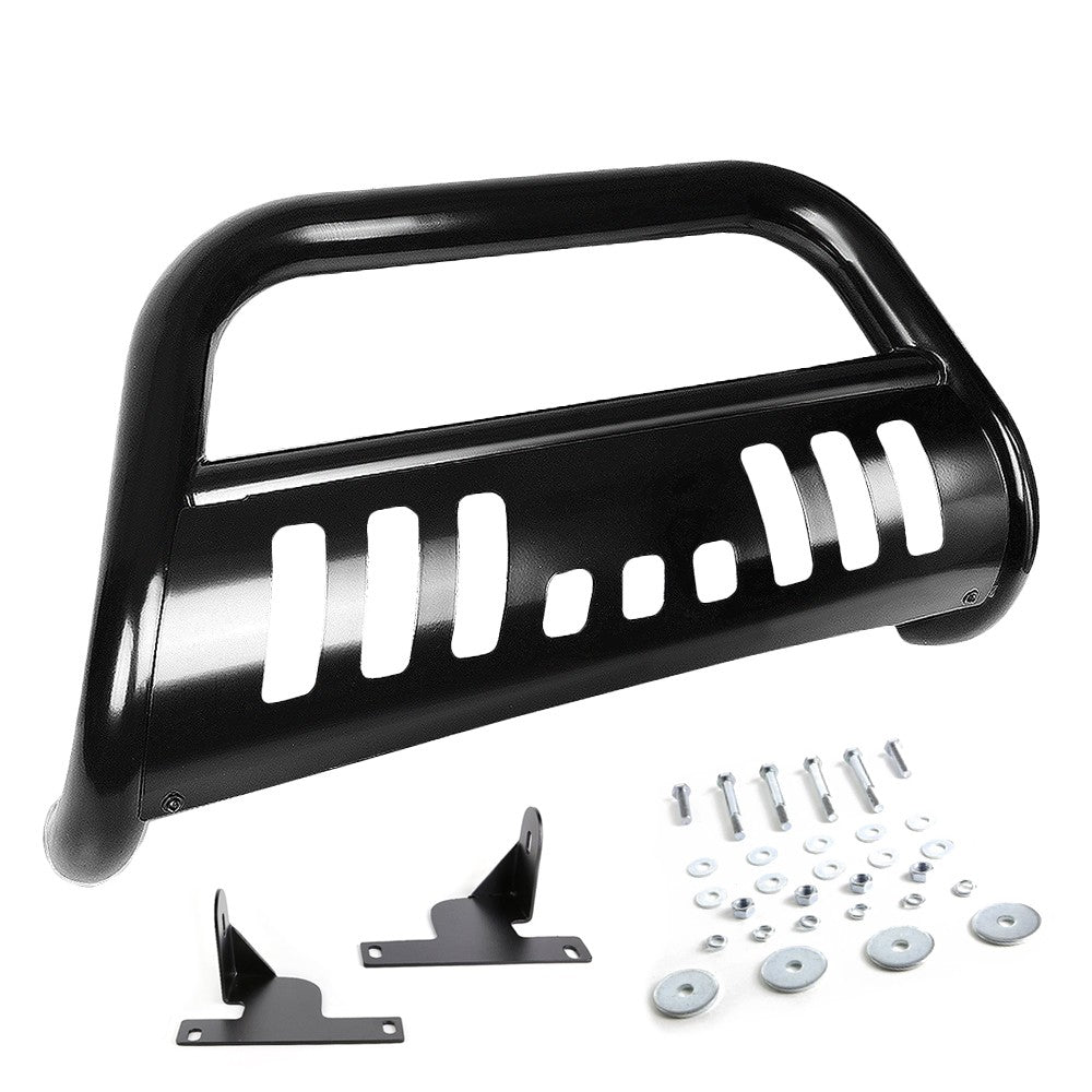 Black Bull Bar Push Bumper Grille Guard Skid Plate Kit For Chevy 04-12 Colorado-Exterior-BuildFastCar