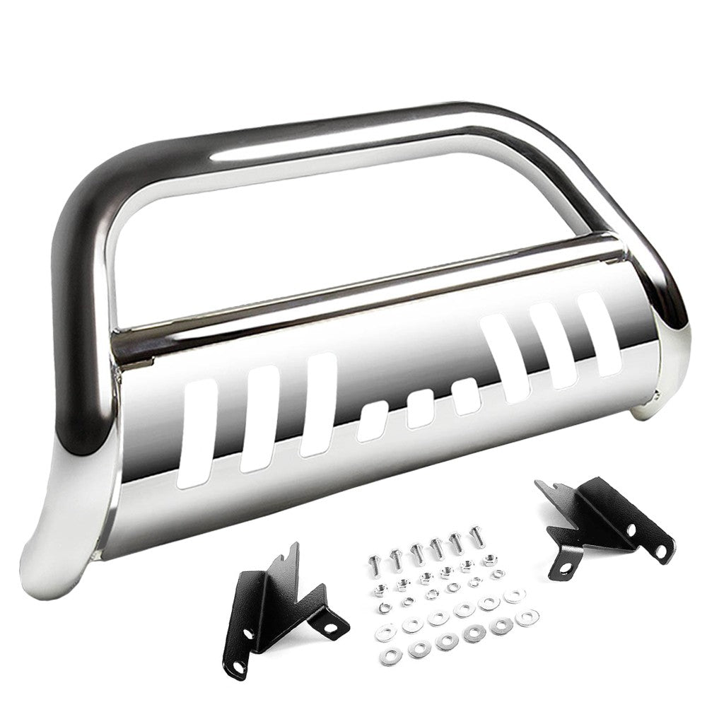 Chrome Bull Bar Bumper Grille Guard Skid Plate Kit For Dodge 05-10 Dakota Truck-Exterior-BuildFastCar