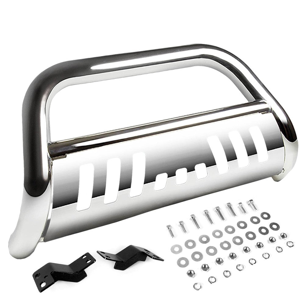 Chrome Bull Bar Bumper Grille Guard Skid Plate Kit For Dodge 97-04 Dakota Truck-Exterior-BuildFastCar