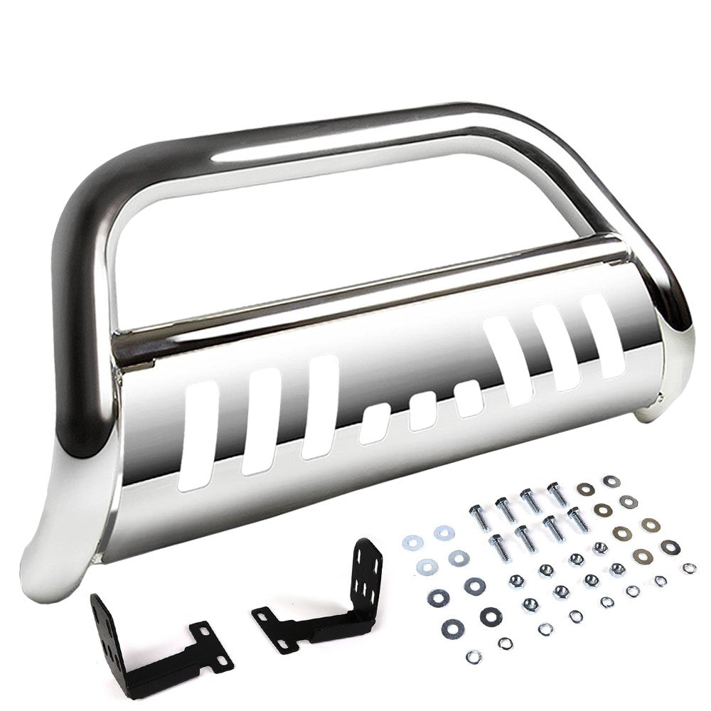 Chrome Bull Bar Bumper Grille Guard Skid Plate For Dodge 02-09 Ram 1500 Truck-Exterior-BuildFastCar