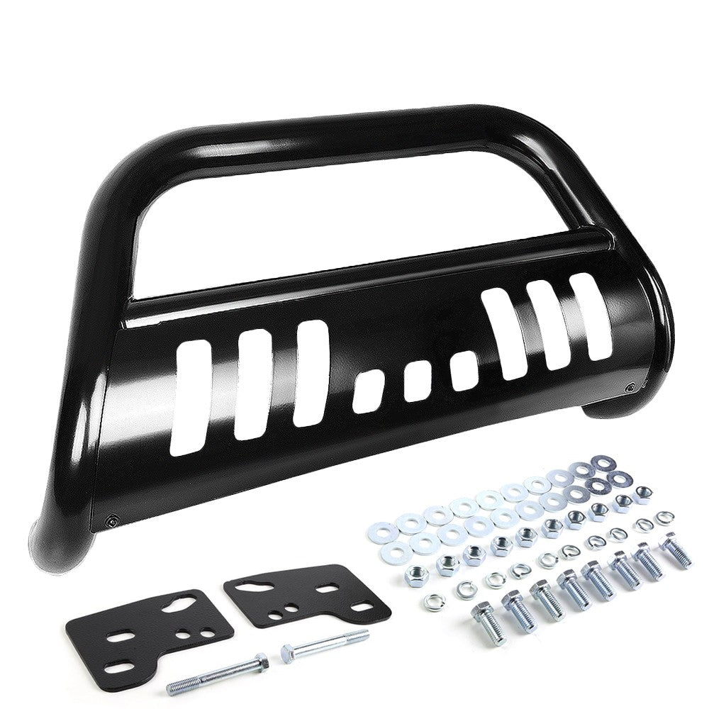 Black Bull Bar Bumper Grille Guard Skid Plate For Dodge 94-02 Ram 1500/2500/3500-Exterior-BuildFastCar