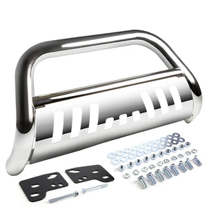 Chrome Bull Bar Bumper Grille Guard Skid Plate Kit For Dodge 94-02 Ram 1500/2500-Exterior-BuildFastCar
