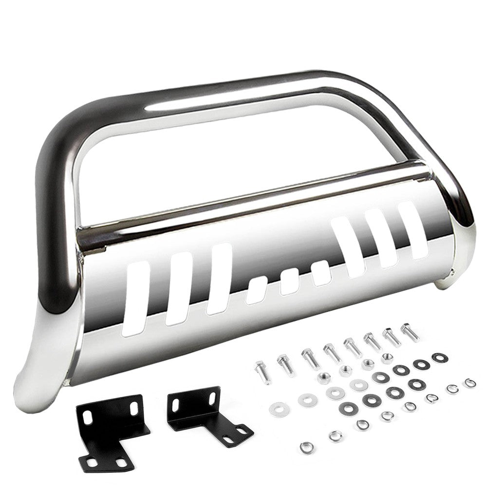 Chrome Bull Bar Push Bumper Grille Guard Skid Plate For Nissan 05-16 Frontier-Exterior-BuildFastCar