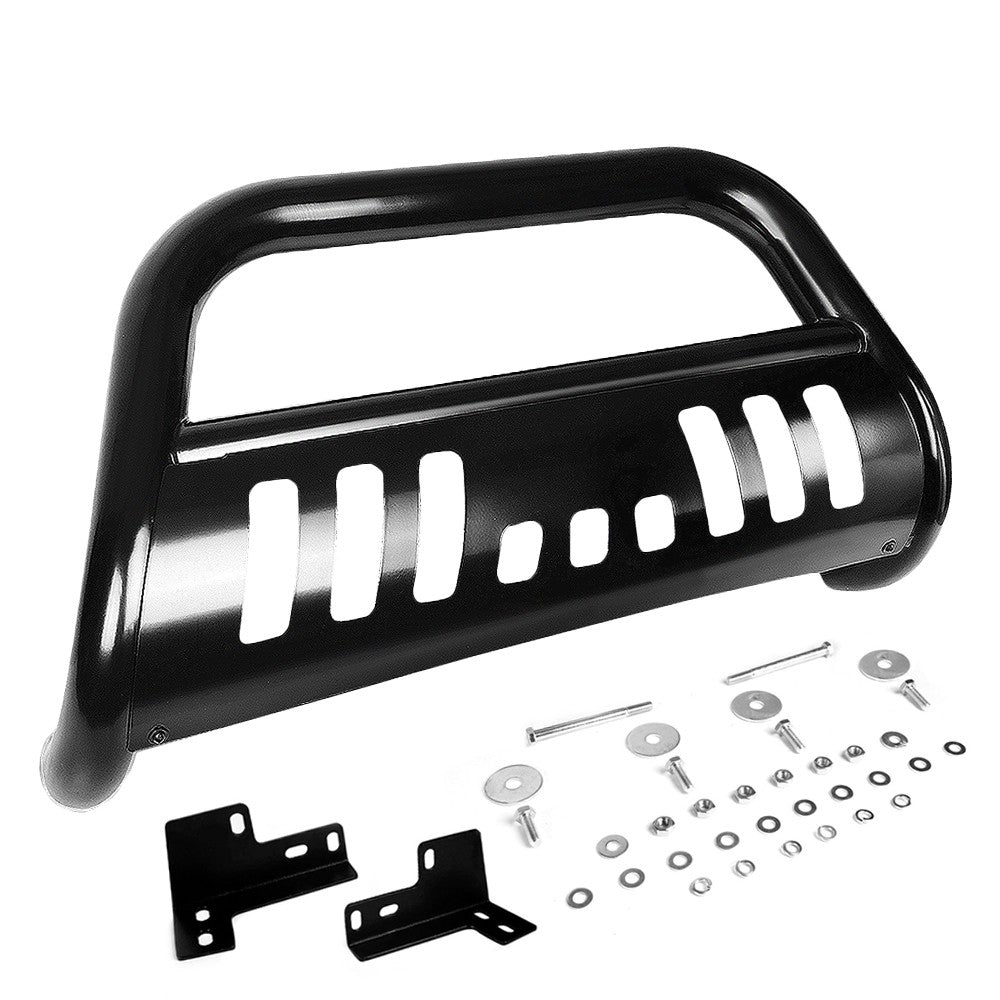 Black Bull Push Bar Bumper Grille Guard Skid Plate Kit For Toyota 05-15 Tacoma-Exterior-BuildFastCar