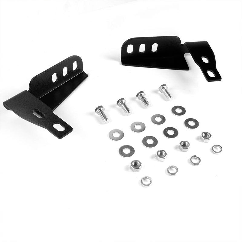 Black Bull Push Bar Bumper Grille Guard Skid Plate Kit For Toyota 10-16 4Runner-Exterior-BuildFastCar