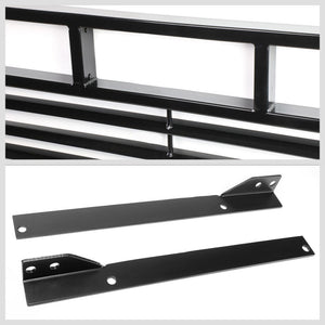 Black Pickup Bed Louvered Window Guard Headache Rack For 99-17 F-250/350/450 SD