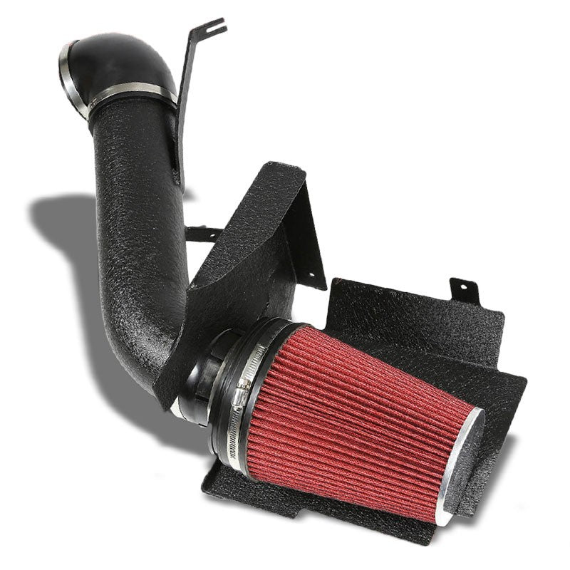 High Flow Black Cold Air Intake Kit+Heat Shield For Cadillac Escalade/EXT GMT800-Performance-BuildFastCar