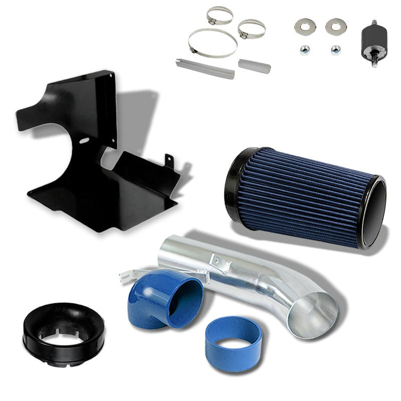 High Flow Cold Air Intake Kit+Heat Shield Blue Filter For Cadillac Escalade/EXT-Performance-BuildFastCar