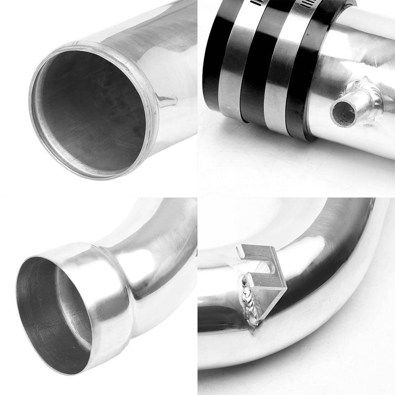 Polish Cold Air Intake+Black Filter For Nissan 02-06 Altima/04-05 Maxima 3.5L V6-Performance-BuildFastCar