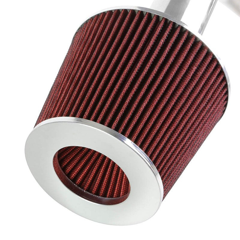 Cold Air Intake Kit Polish Pipe/Red Filter For Scion 04-06 xA/xB Base 1.5L DOHC-Performance-BuildFastCar
