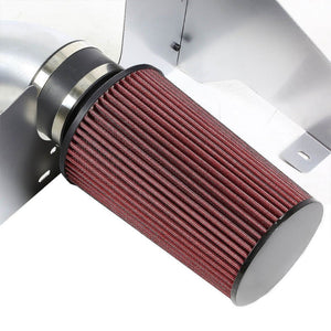 Silver Cold Air Induction Intake+Heat Shield For Ford 05-09 Mustang S-197 V8-Performance-BuildFastCar