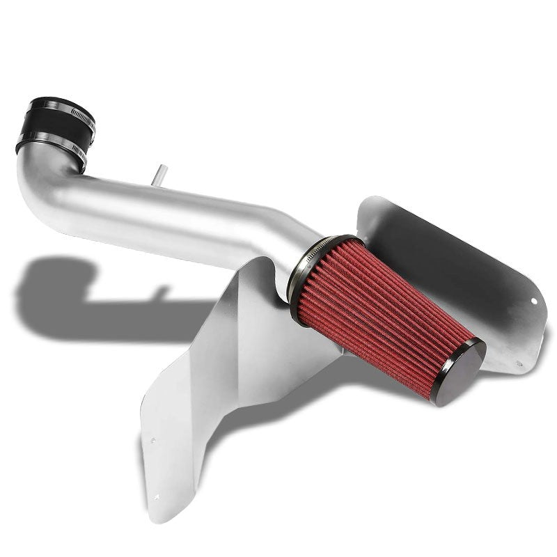 Silver Cold Air Induction Intake+Heat Shield For Jeep 99-04 Grand Cherokee V8-Performance-BuildFastCar