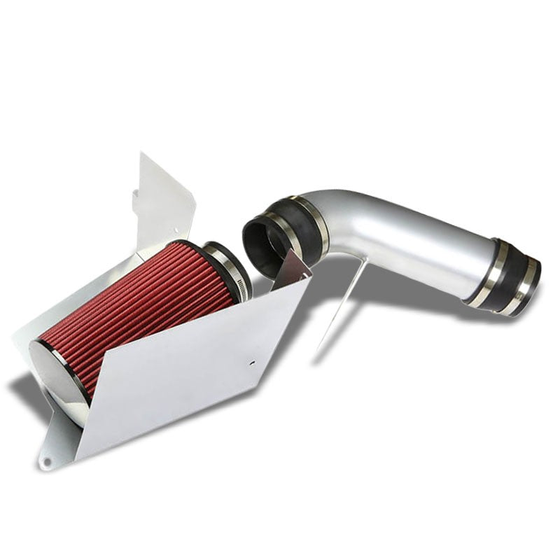 Cold Air Intake Kit Silver Pipe+Heat Shield For Chevy/GMC 96-00 C/K-Series/Tahoe-Performance-BuildFastCar