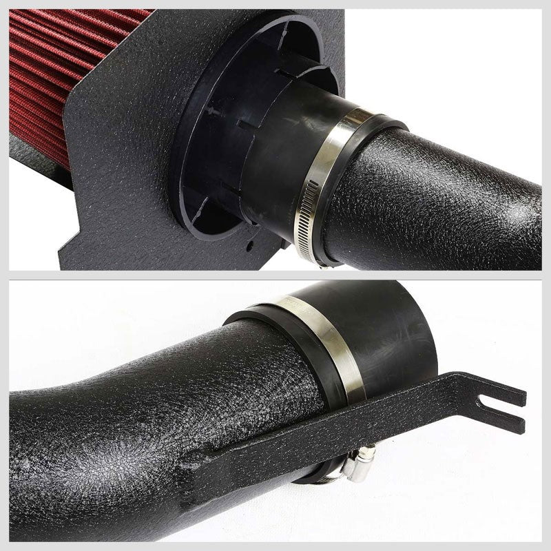 Cold Air Intake Kit Black Pipe+Heat Shield For Chevy/GMC 07-09 Yukon/Sierra 1500-Performance-BuildFastCar