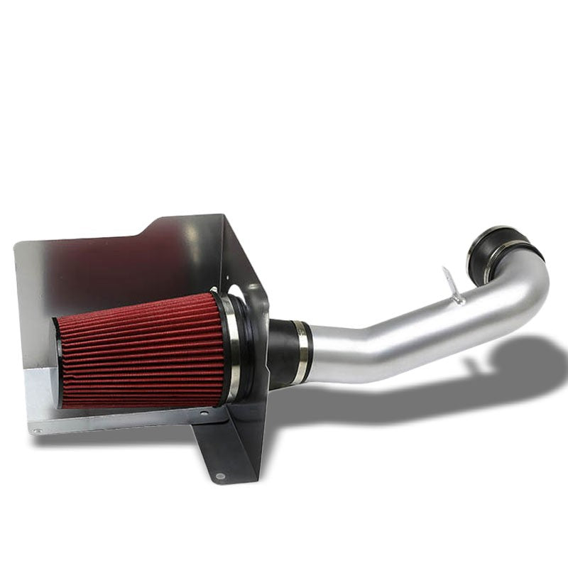 Cold Air Intake Kit Silver Pipe+Heat Shield For Chevy/GMC 07-09 Yukon/Sierra-Performance-BuildFastCar