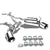 4.5" Dual Slant Roll Muffler Tip Exhaust Catback System TYP-3 For 03-09 350Z V6-Performance-BuildFastCar
