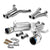 4.5" Muffler Tip Exhaust Axleback System For 03-08 Nissan 350Z Z33 3.5L V6 DOHC-Performance-BuildFastCar