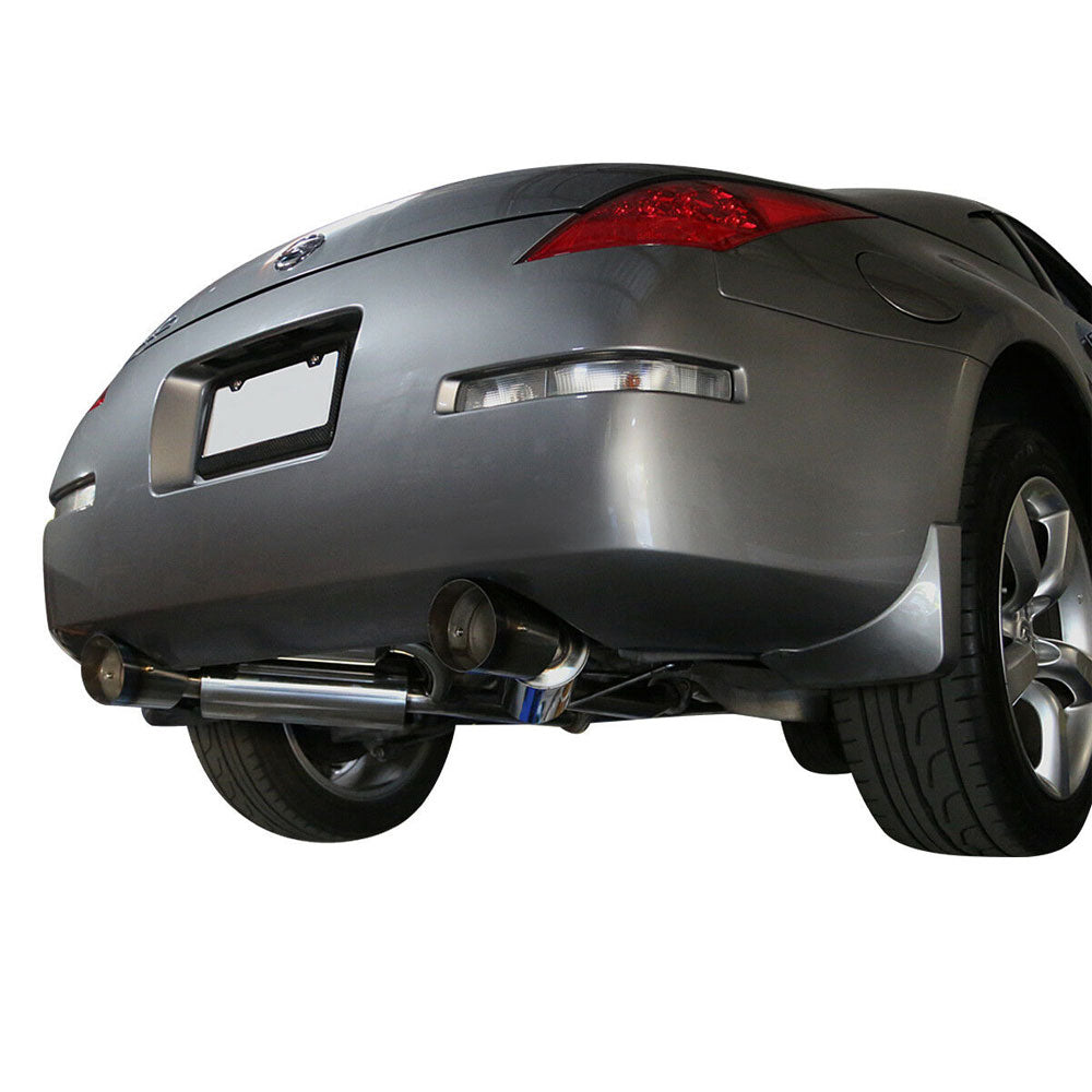 4.5" Muffler Tip Exhaust Axleback System For 03-08 Nissan 350Z Z33 3.5L V6 DOHC-Performance-BuildFastCar